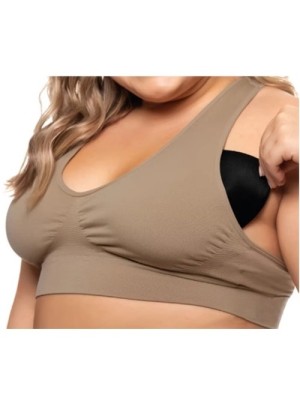 TOP BEGE BOJO REMOVÍVEL SEM COST ADULTO G UN. CIA DA MEIA