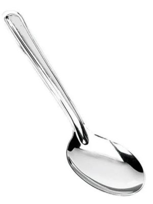 Colher de Arroz Inox 27cm Resistente Durável e Elegante para Servir Arroz Massas e Grãos