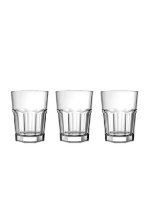 JOGO COPOS DE VIDRO CASABLANCA 250ML C/3PCS - CM16 INGA