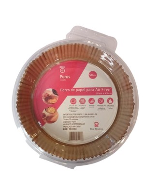 FORMA DE PAPEL PARA FRITADEIRA C/ 50PCS 20X4,5CM UN.