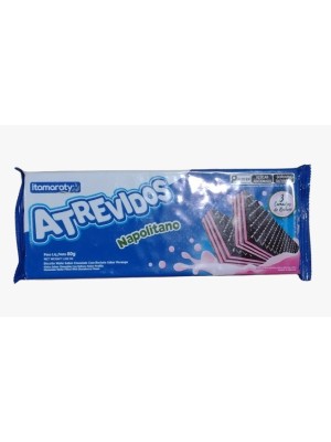 WAFER ATREVIDOS NAPOLITANO 80GR UN. ITAMARATY