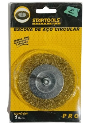 ESCOVA DE ACO CIRCULAR 75MM 3