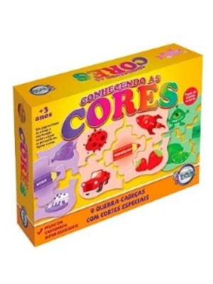 QUEBRA CABECA C/9 JOGOS CONHECENDO AS CORES UN. TOIA