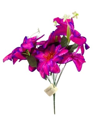 BUQUE 35CM C/ 7 FLORES UN. GM GOLD