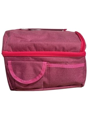 BOLSA TERMICA POLIESTER PP FILME DE ALUMINIO E FERRO 24,5X21,5X16CM UN. IMPORIENTE