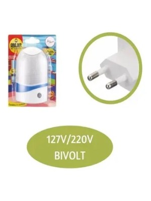 ABAJUR LED C/ SENSOR NOTURNO BIVOLT UN. ZEIN