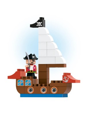 KIT BLOCOS + BONECO PIRATA UN. ZUCATOYS