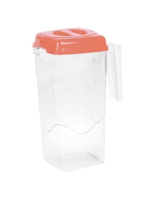 JARRA QUADRADA 2L C/ TAMPA UN. PLASTICOS MB