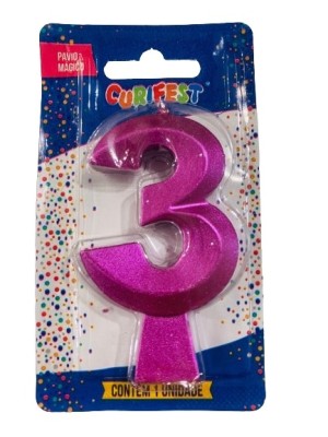 VELA CONCEPT METALLIC ROSA N 3 - (4621) UN. CURIFEST