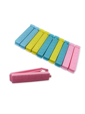 PRENDEDOR PARA EMBALAGENS DE PLASTICO COM 10 PEÇAS UN. FU XING