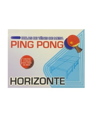 CAIXA DE BOLAS DE PING PONG C/12PCS BRANCA UN. BRINQUEDOS HORIZONTE