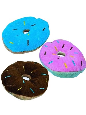 BRINQUEDO PET DE PELUCIA DONUTS 11CM UN.
