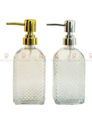 PORTA SABONETE LIQUIDO DE VIDRO 450ML UN. RIO TIJUCAS