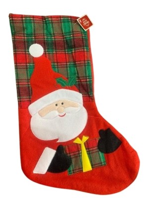 ENFEITE DE NATAL MEIA 44X28CM UN. MULTIART