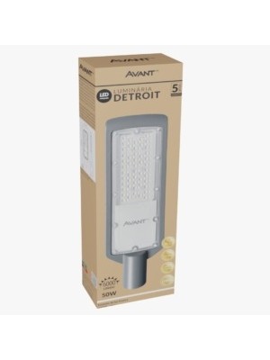 LUMINARIA LED DETROIT 6500K 50W CINZA 355001374 UN.