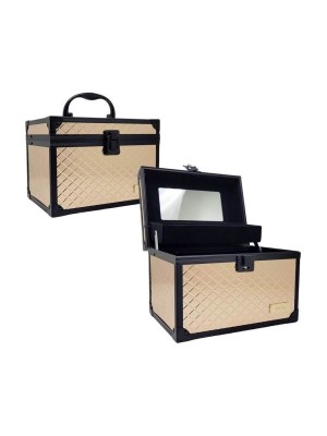 MALETA BECKY ROSE GOLD 21X15X15CM DE POLIPROPILENO UN. MULTIART