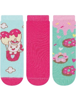 MEIA SOQUETE INFANTIL 3PARES 27-30 UN. CIA DA MEIA