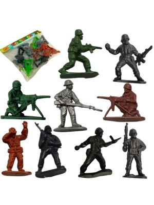 SOLDADOS DE PLASTICO KIT C/12PCS UN. MCB