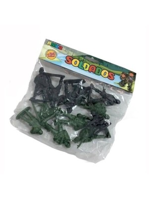 SOLDADOS DE PLASTICO KIT C/12PCS UN. MCB