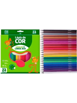 LAPIS DE COR ECO C/24 CORES
