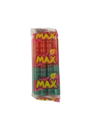 VELA N 1 VERMELHA-VERDE 8PCS 12G UN. VELAS MAX