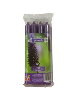 VELA PERFUMADA N 4 LAVANDA 8PCS 18G UN. VELAS MAX