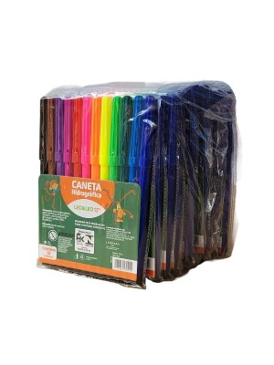 CANETA HIDROGRAFICA C/12 CORES UND.