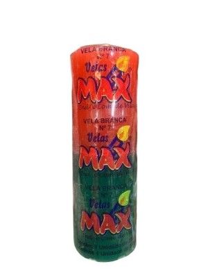 VELA N 7 VERMELHA-VERDE 255G UN. VELAS MAX