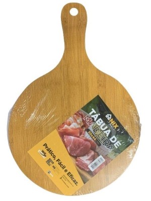 TABUA DE MADEIRA REDONDA C/ALCA GRANDE UN.