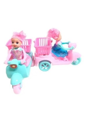Boneca Duda Fashion Com Moto A Friccao Sortida 