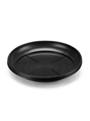 PRATO DE VASO GG REDONDO PRETO UN.