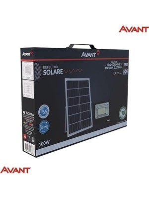 REFLETOR LED SOLARE COM SENSOR DE PRESENÇA 100W 6500K UN. AVANT