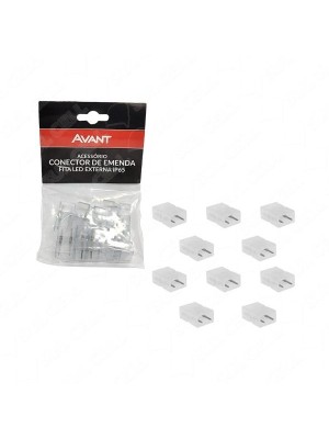 CONECTOR PARA FITA LED EXTERNA CONNECT IP65 10MM PCT C/10PCS UN. AVANT