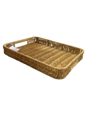 Bandeja de PVC 34,5x25x4,3cm Resistente Prática Versátil para Servir Alimentos Organização e Decoração de Ambientes