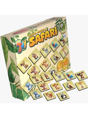 BRINQUEDO EM MDF JOGO DA MEMORIA SAFARI UN.