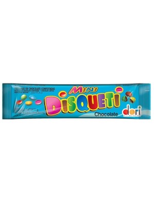 MINI DISQUETI CHOCOLATE CONFEITADO 11G UN.