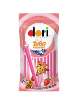 REGALIZ TUBO RECHEADO SABOR YOGURTE 44G UN.
