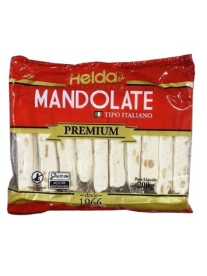 MANDOLATE C/ AMENDOIM C/9 UN. 200G HELDA