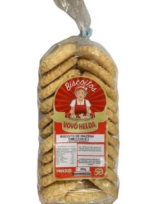 BISCOITO DE MAIZENA 300G UN. HELDA