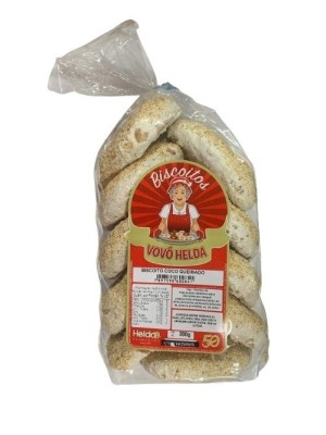 BISCOITO COCO QUEIMADO 300G UN. HELDA