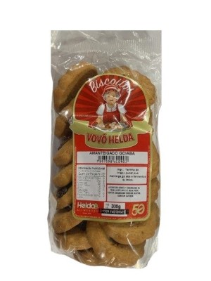 BISCOITO AMANTEIGADO C/ GOIABA 300G UN. HELDA
