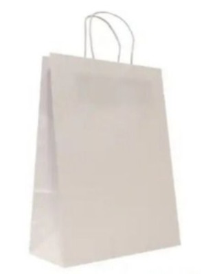 Sacola de Papel Kraft Colorido P 18x22x9cm Branca