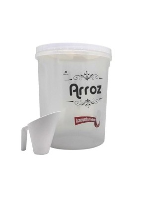 POTE C/ROSCA ALTO BRANCO C/COPO MEDIDOR 5,8L UN.