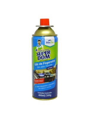 GAS DE FOGAREIRO SUPER DOM 400ML/200G UN.