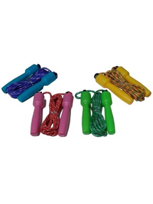 CORDA DE PULAR ESPORTIVA COM CABO DE PLASTICO 285CM UN.