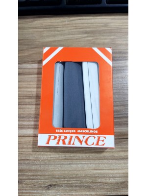 LENCO DE TECIDO C/3PCS 30X30CM MASCULINO UN.