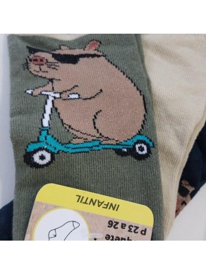 MEIA SOQUETE INFANTIL 3PARES 27-30 UN.