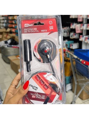 ANTENA INTERNA PARA TV C/ CABO DE 5M UN.