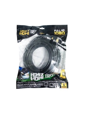 CABO DE HDMI 90 GRAUS COM 5M UN.