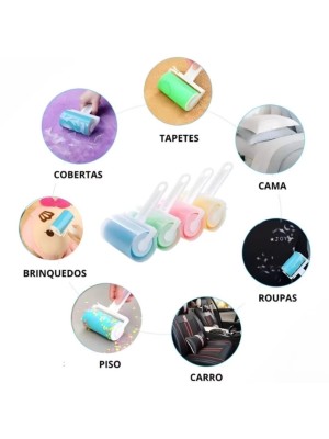 ROLO ADESIVO TITA PELOS LAVAVEL REUTILIZAVEL - ORIGINAL